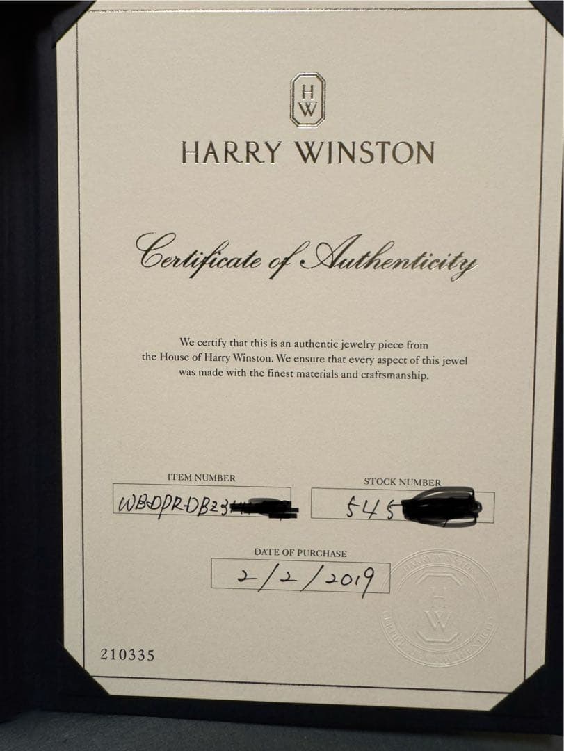 最終値下げ！！【ケース/証明書付き】HARRY WINSTONリング9号
