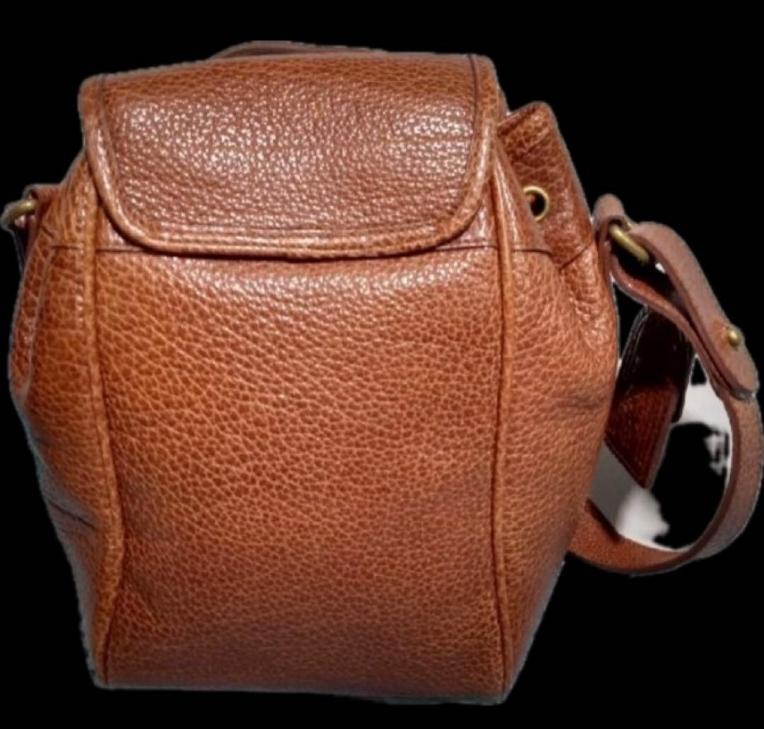 ブラウンレザーショルダーバッグ ポロ polo ラルフローレン