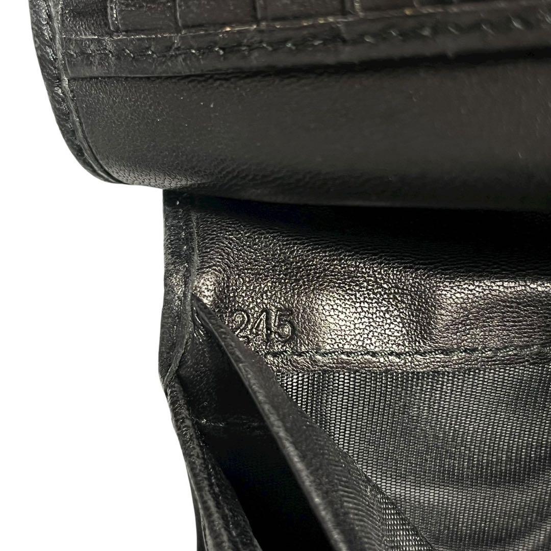 人気✨　ミュウミュウ　三つ折り財布　マテラッセ　L字ファスナー　ブラック　レザー