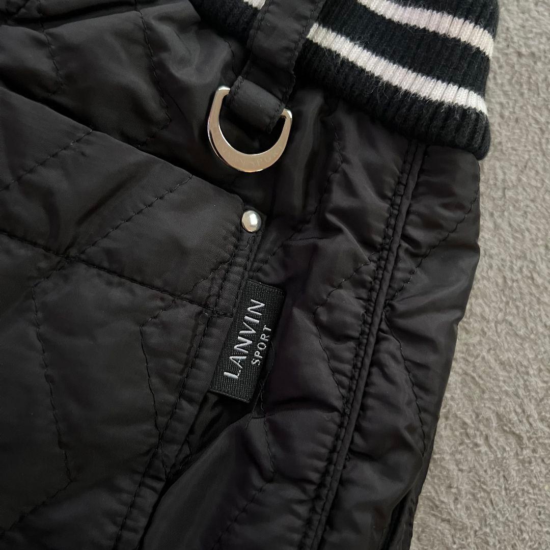 LANVIN SPORT ランバンスポール　中綿　ゴルフパンツ　キルティング　黒