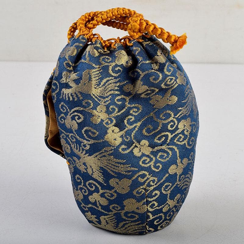 茶道具　瑞光窯造　佐々木八十二作　筒井写　瀬戸茶入　仕覆付　共箱　V　8900