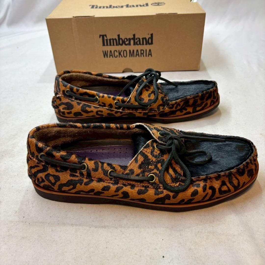 wackomaria timberland コラボ ボートシューズ ハラコ　箱付