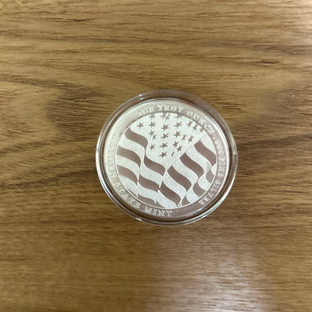 純銀メダル　アメリカ　ハクトウワシ