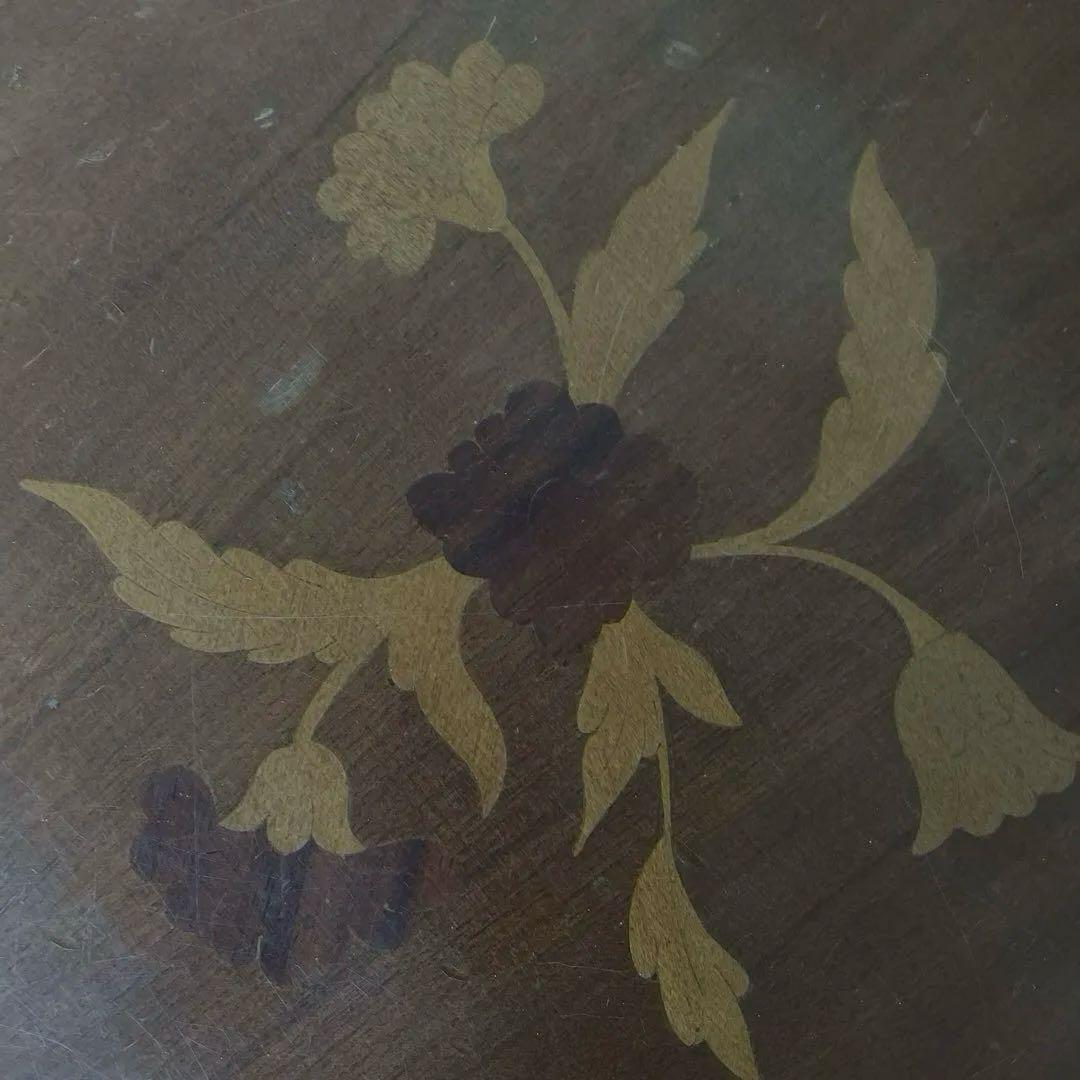 イタリア製◎象嵌花模様◎コーヒーテーブル