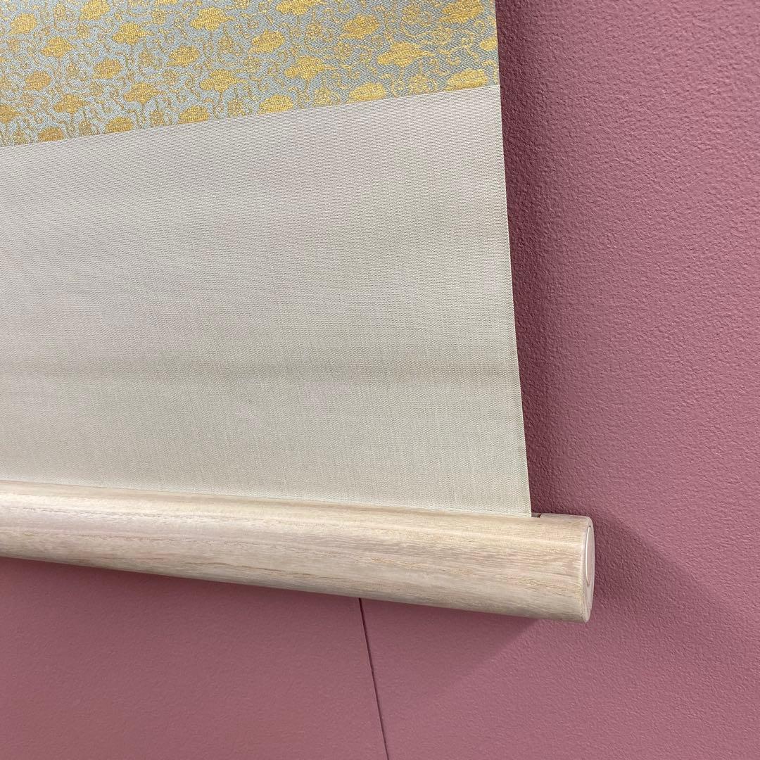 美品 掛け軸 大竹正芳作「朝涼」朝顔図 共箱 太巻き付 美術年鑑掲載