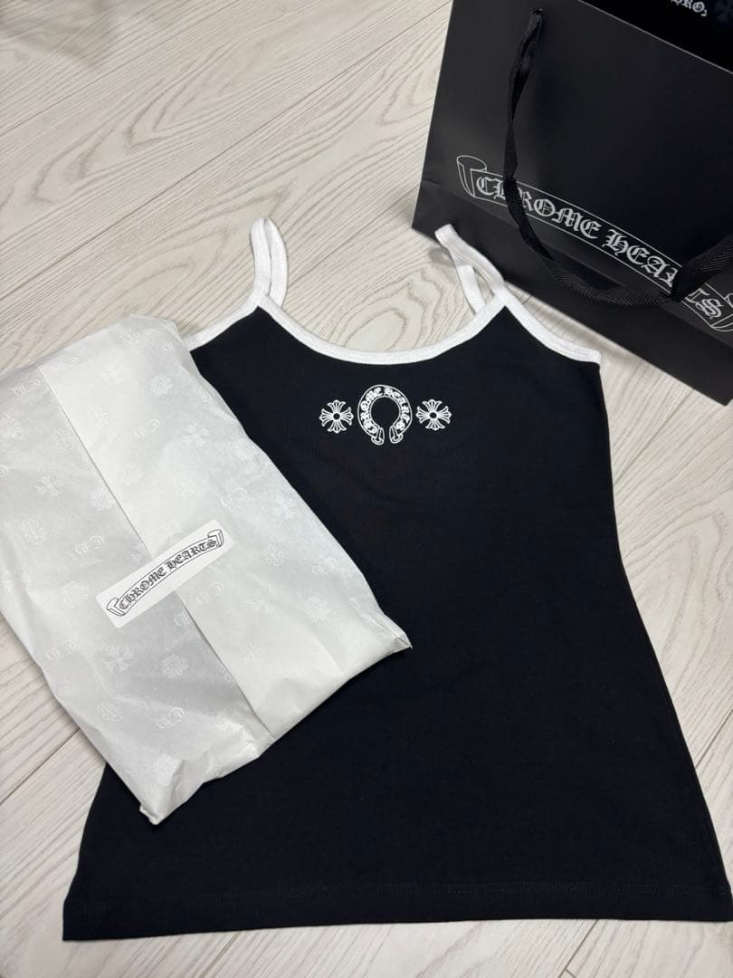 CHROME HEARTS クロムハーツ　ブラック　キャミソール　タンクトップ