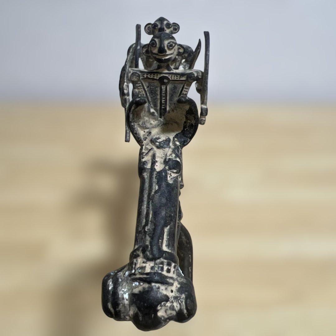 アフリカ工芸品　『馬と戦士たち』　アンティーク　1900年代初頭　干支