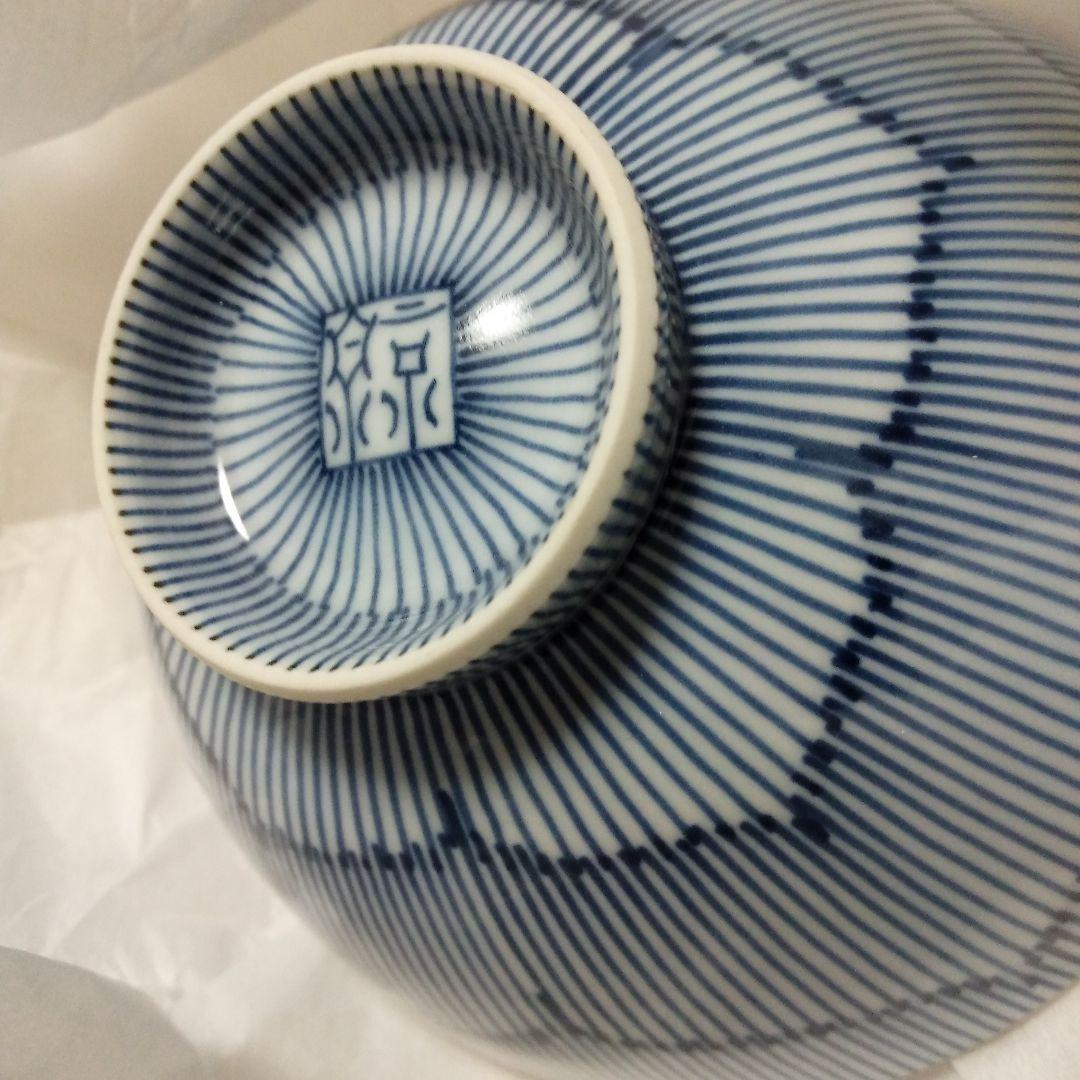 京泉　千筋桔梗　夫婦飯茶碗