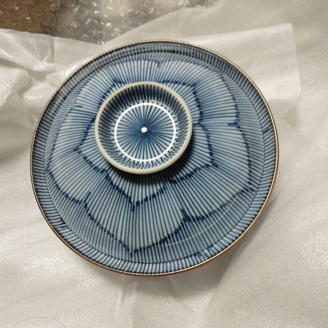 京泉　千筋桔梗　夫婦飯茶碗