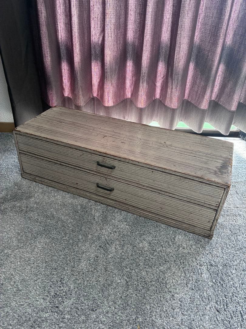 桐箪笥　桐だんす　着物たんす　和箪笥　二段　和モダン　小型サイズ