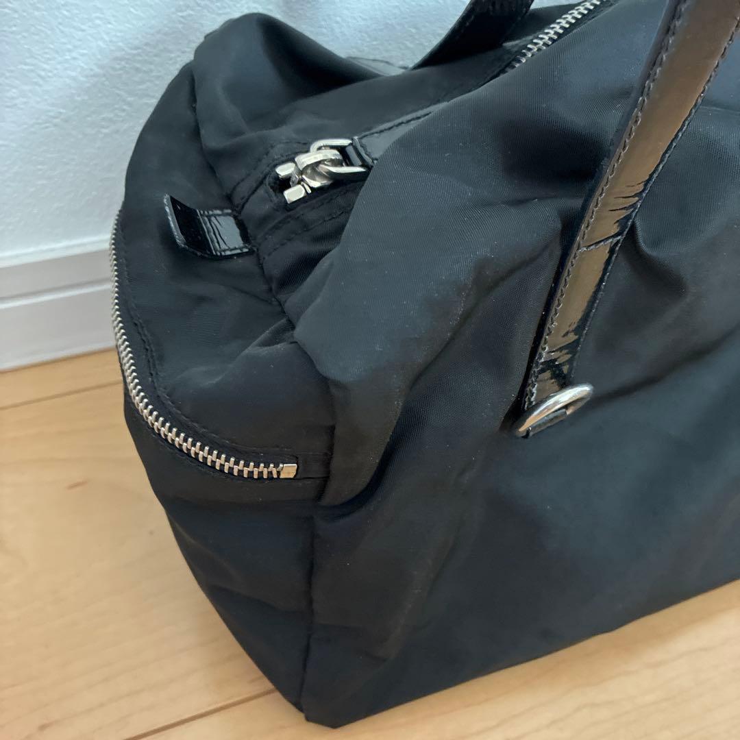 最終　PRADA ブラック ナイロン ハンドバッグ
