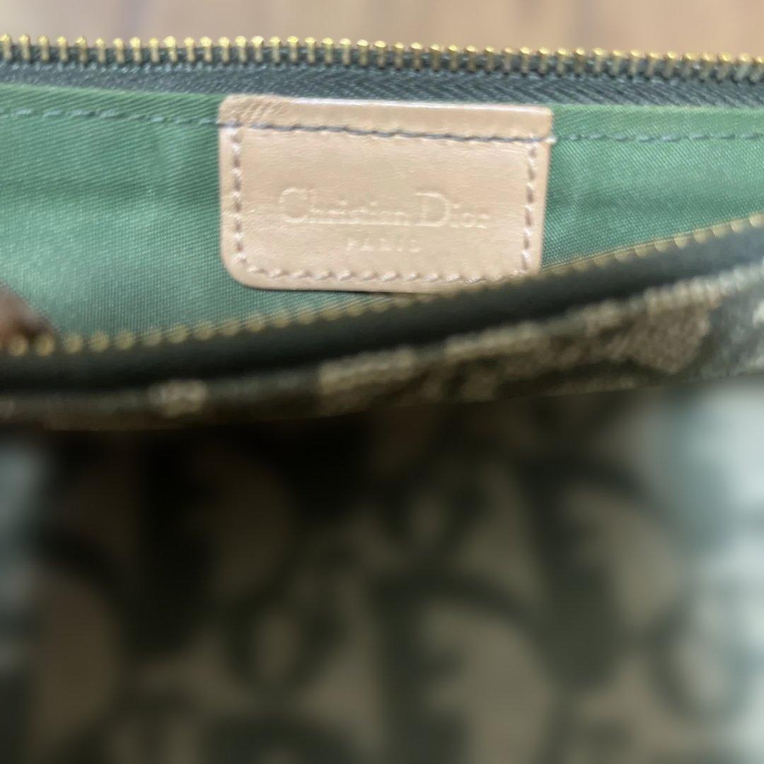 Christian Dior ロゴ柄ショルダーバッグ グリーン