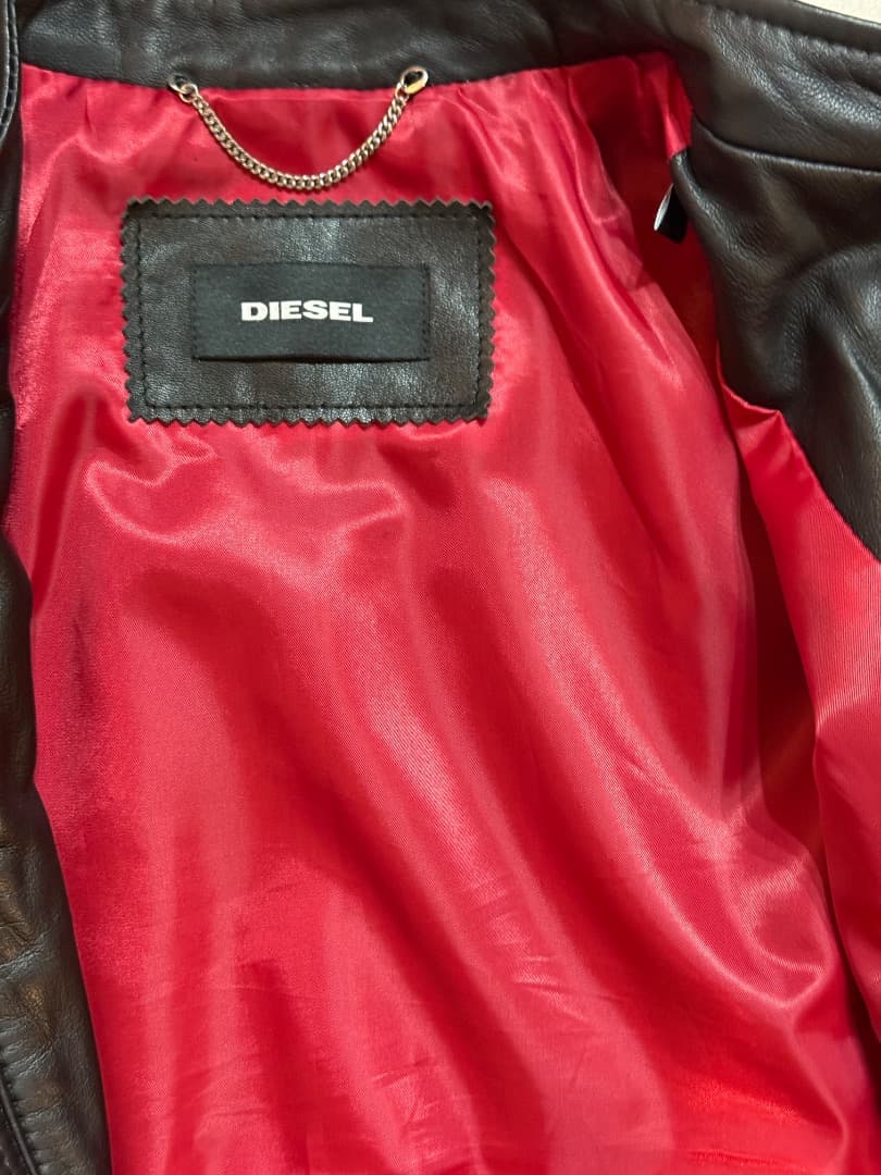 ウーパールーパーディーゼル DIESEL レザージャケット