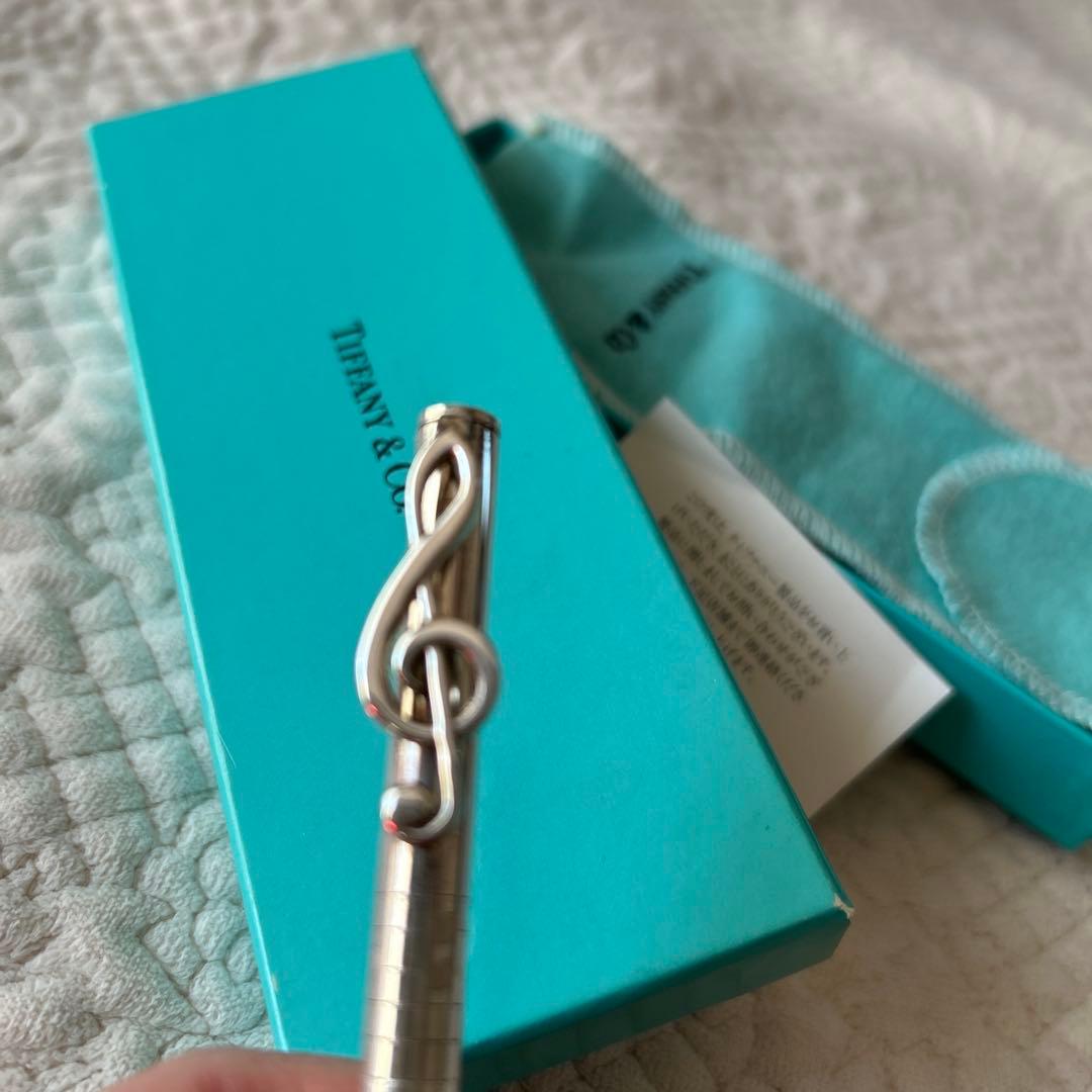 レア　Tiffany & Co. ト音記号シルバーボールペン