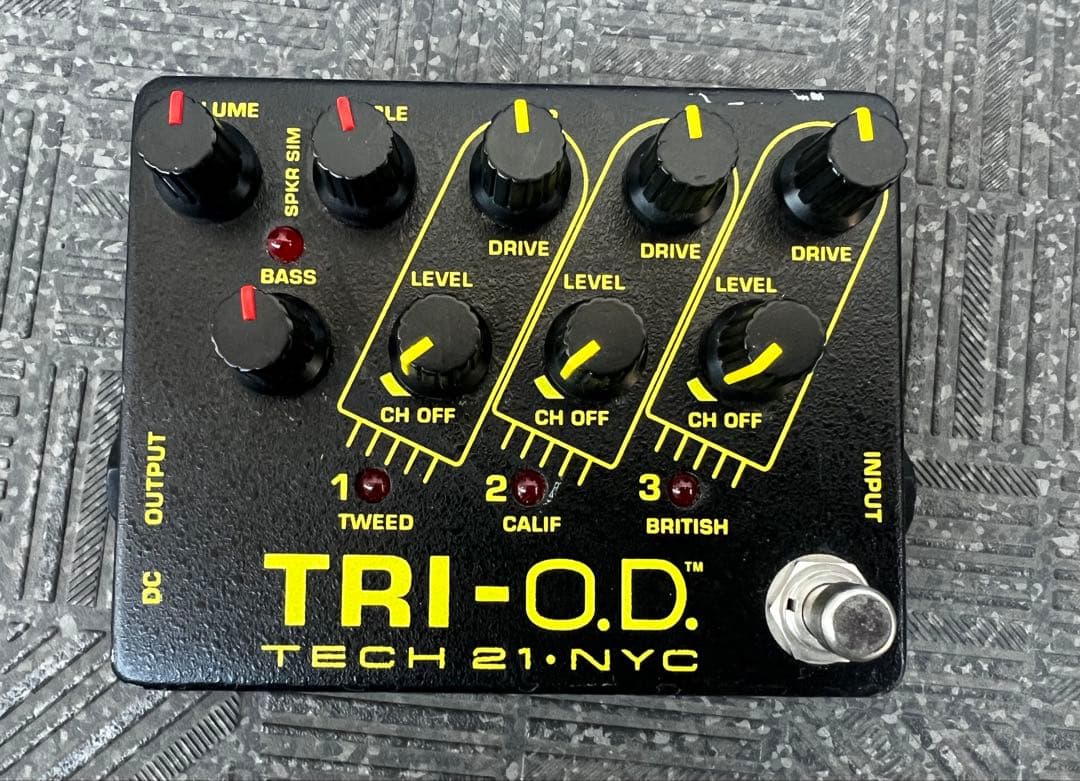 【人気機種】TRI-O.D. TECH21 ギター用