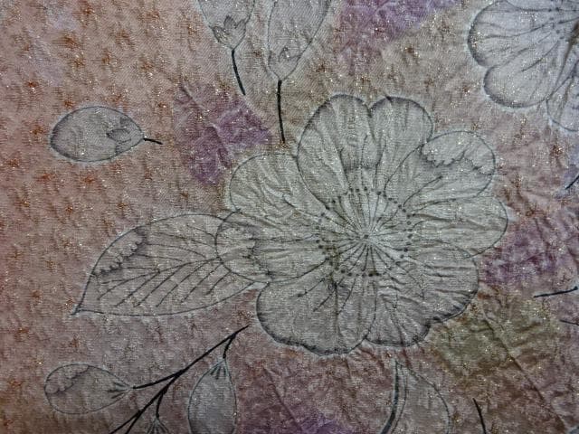 岡田様 振袖　総絞り辻が花　サ-モンピンク