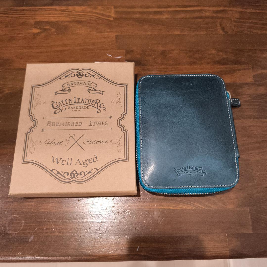 ガレンレザー 10本差し ペンケース クレイジーホースオーシャンブルー
