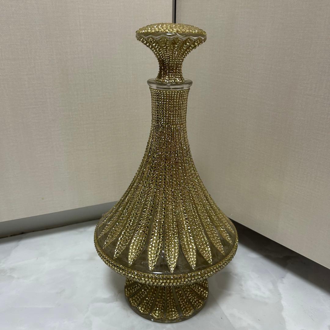 ブルー　K9 クリスタルデキャンタ トラディション スタイル　ブランデー　空瓶