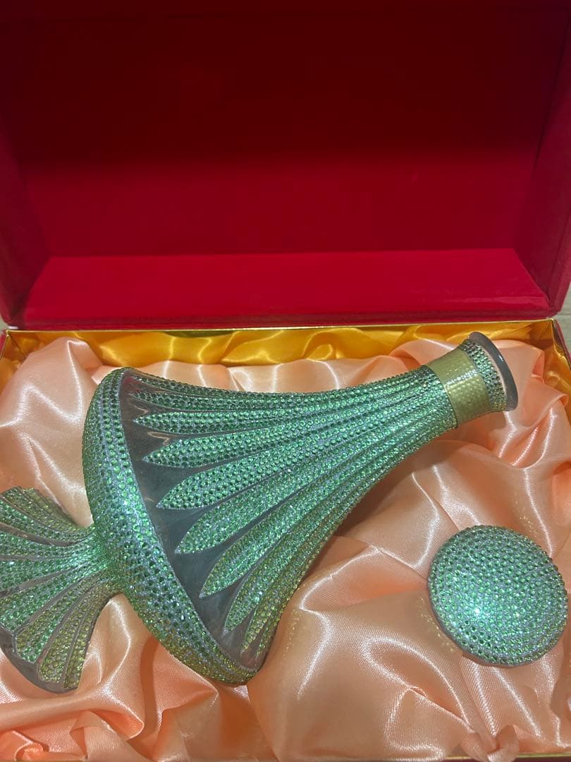 ブルー　K9 クリスタルデキャンタ トラディション スタイル　ブランデー　空瓶