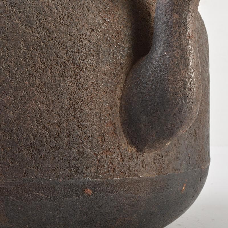 煎茶道具　手取釜　鉄瓶　鉄釜　時代箱付　C　R7077B