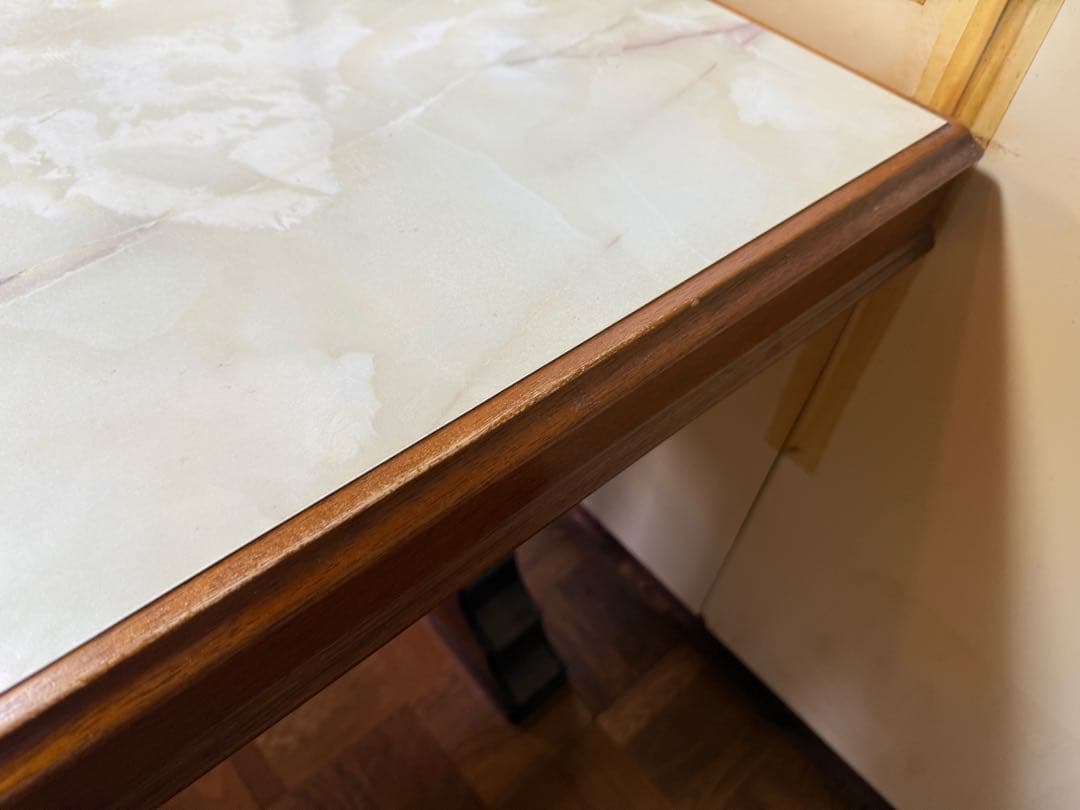 【O-1690】ナガノインテリア ダイニングテーブル 昭和レトロ