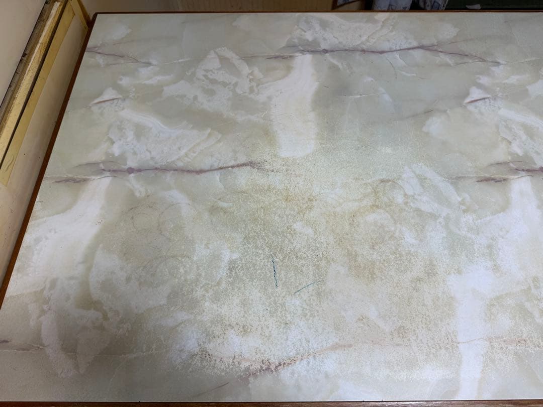 【O-1690】ナガノインテリア ダイニングテーブル 昭和レトロ