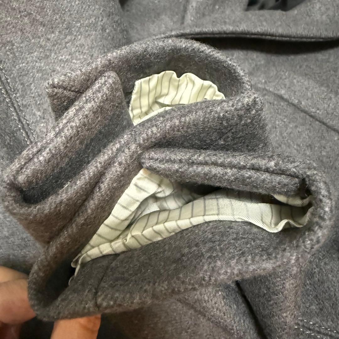 美品　ザリラクス　メルトンチェスターコート　グレー　38サイズ