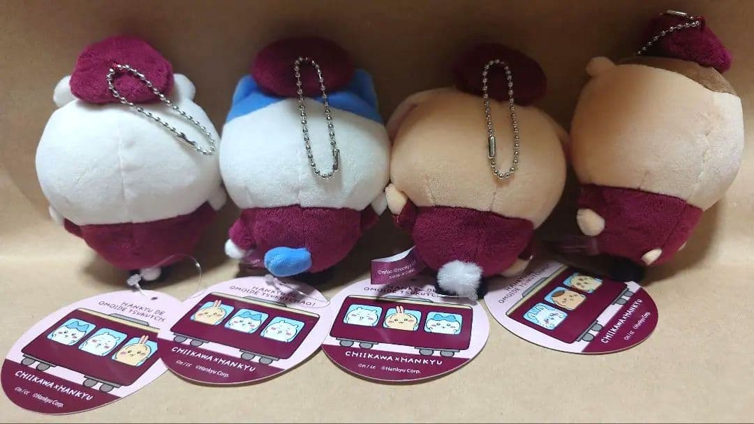 美品 ちいかわ　阪急電車なマスコットセット タグ付き