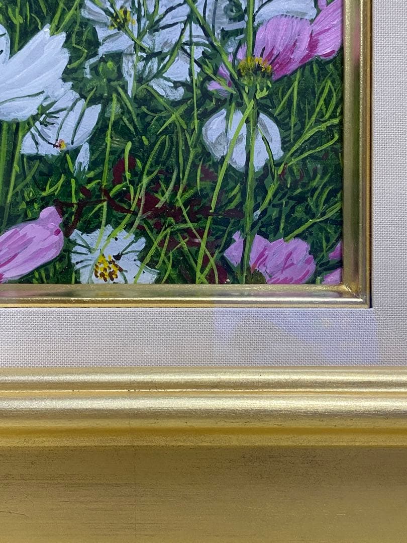 井阪　仁　　コスモス　額 61cm✖︎69cm