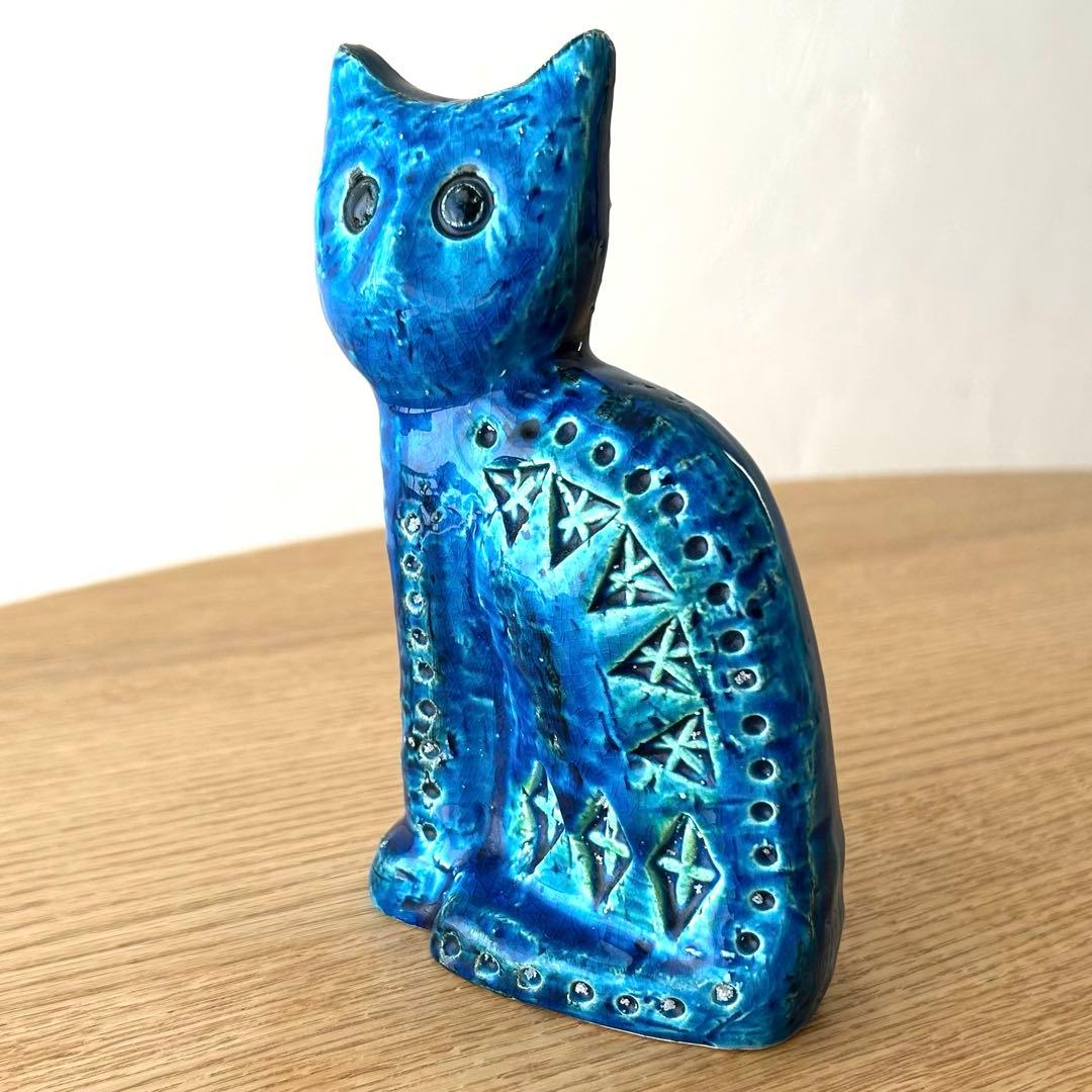 FLAVIA フラビア イタリア リミニブルー 猫 ビトッシ 置物