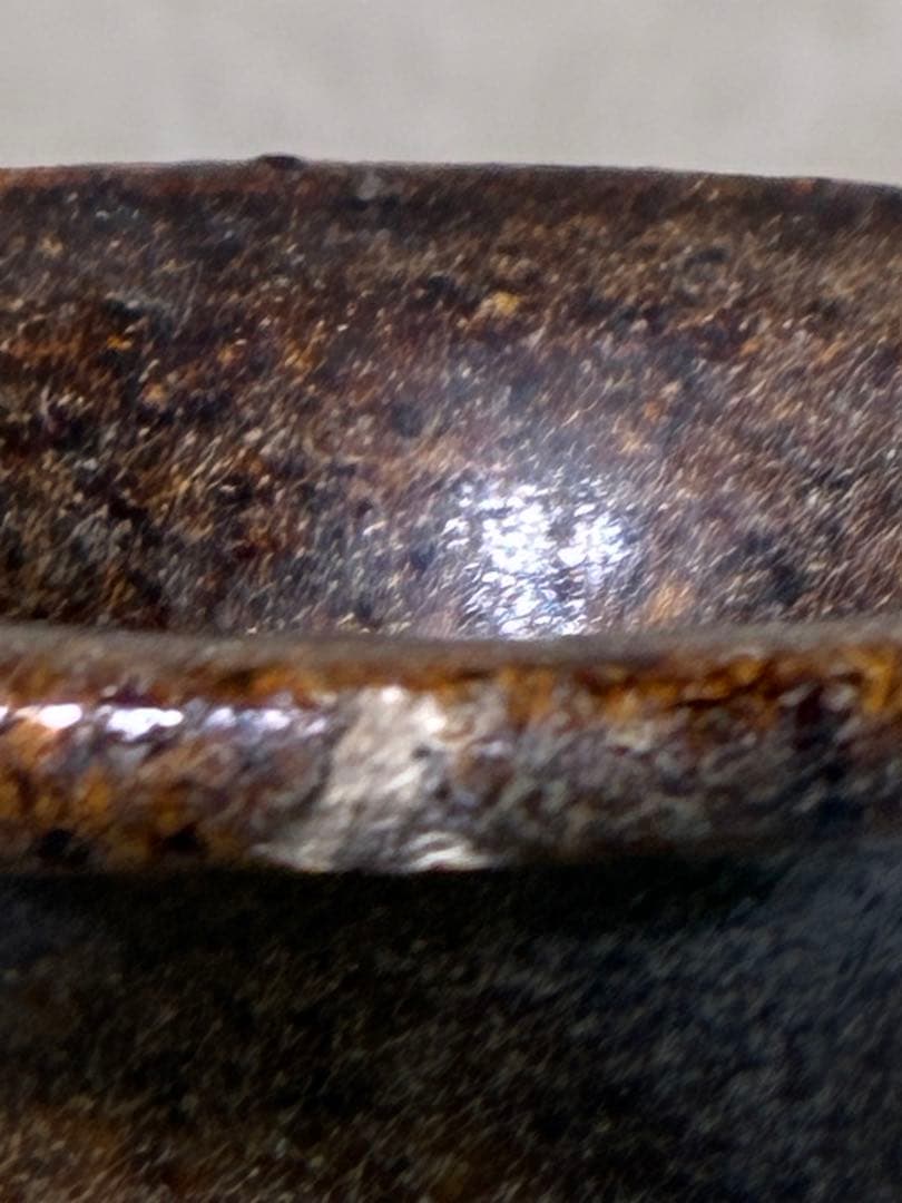 古唐津　輪線文大徳利　花瓶　発掘品　蒐集家放出品　桃山〜江戸初期　古美術　骨董