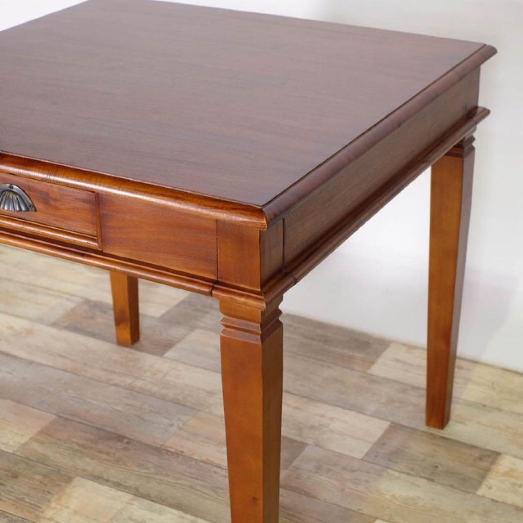 B 新品 アジアン ダイニングテーブル S カフェ カントリー アンティーク