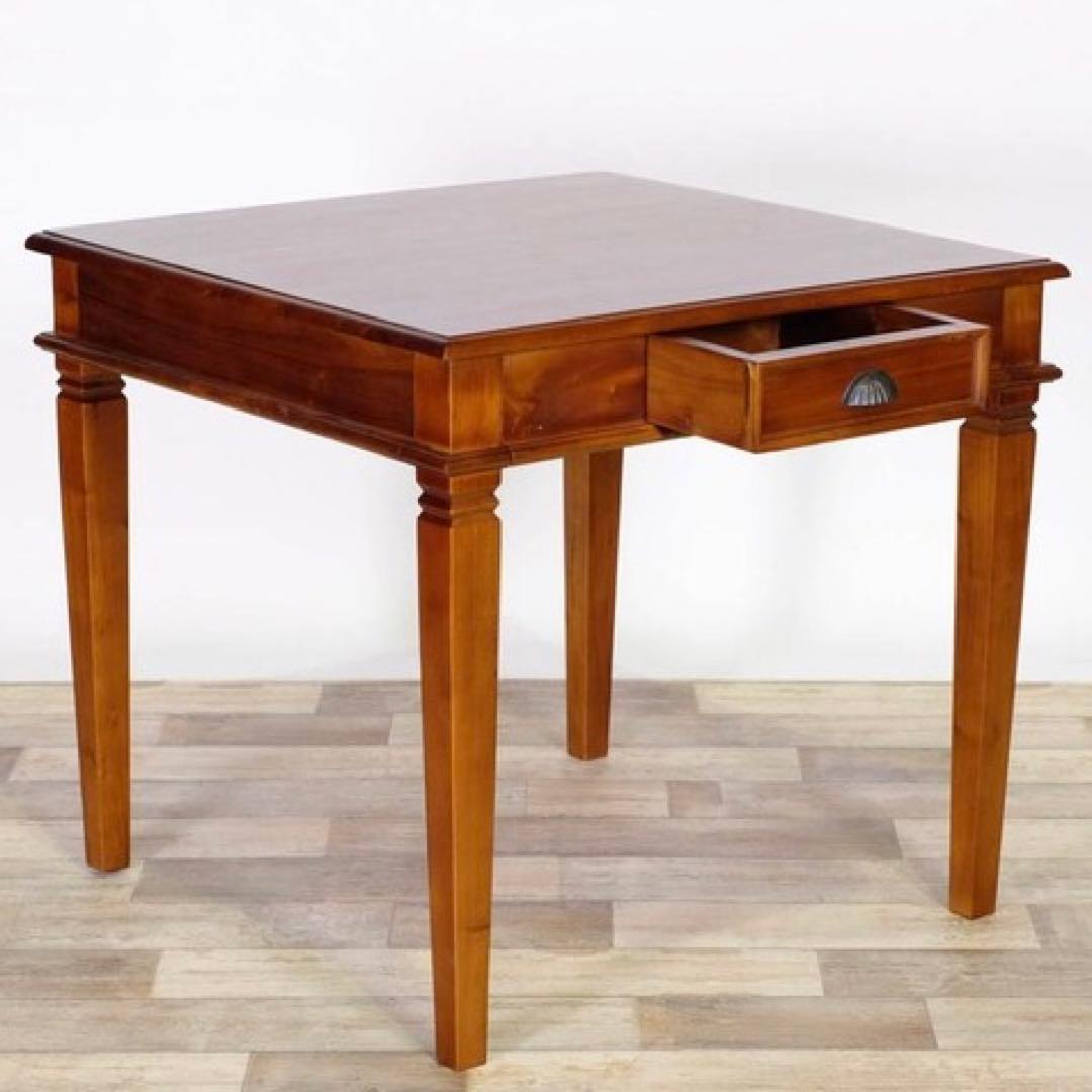 B 新品 アジアン ダイニングテーブル S カフェ カントリー アンティーク