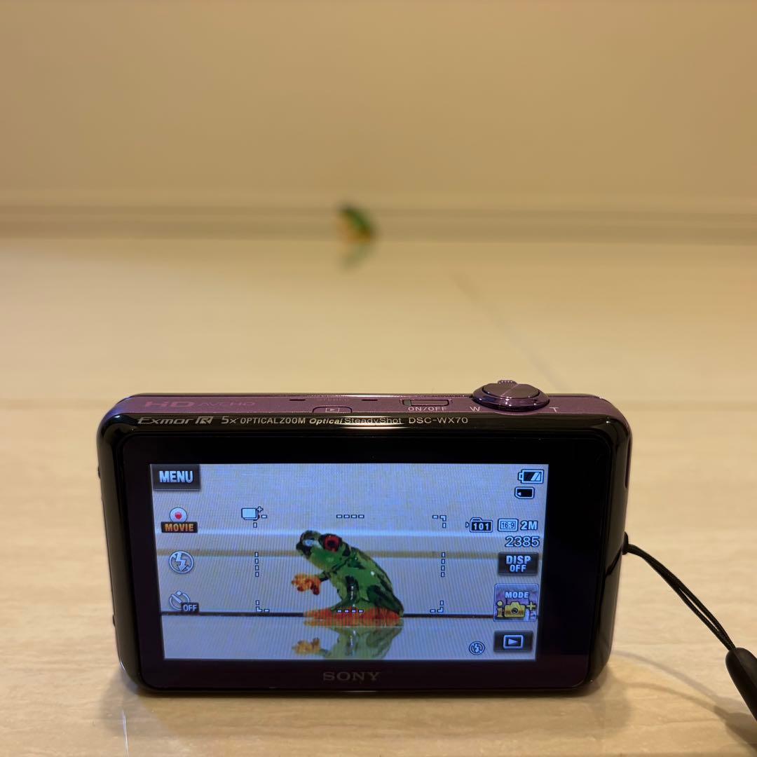 美品！SONY Cyber-shot パープルDSC-WX70 サイバーショット
