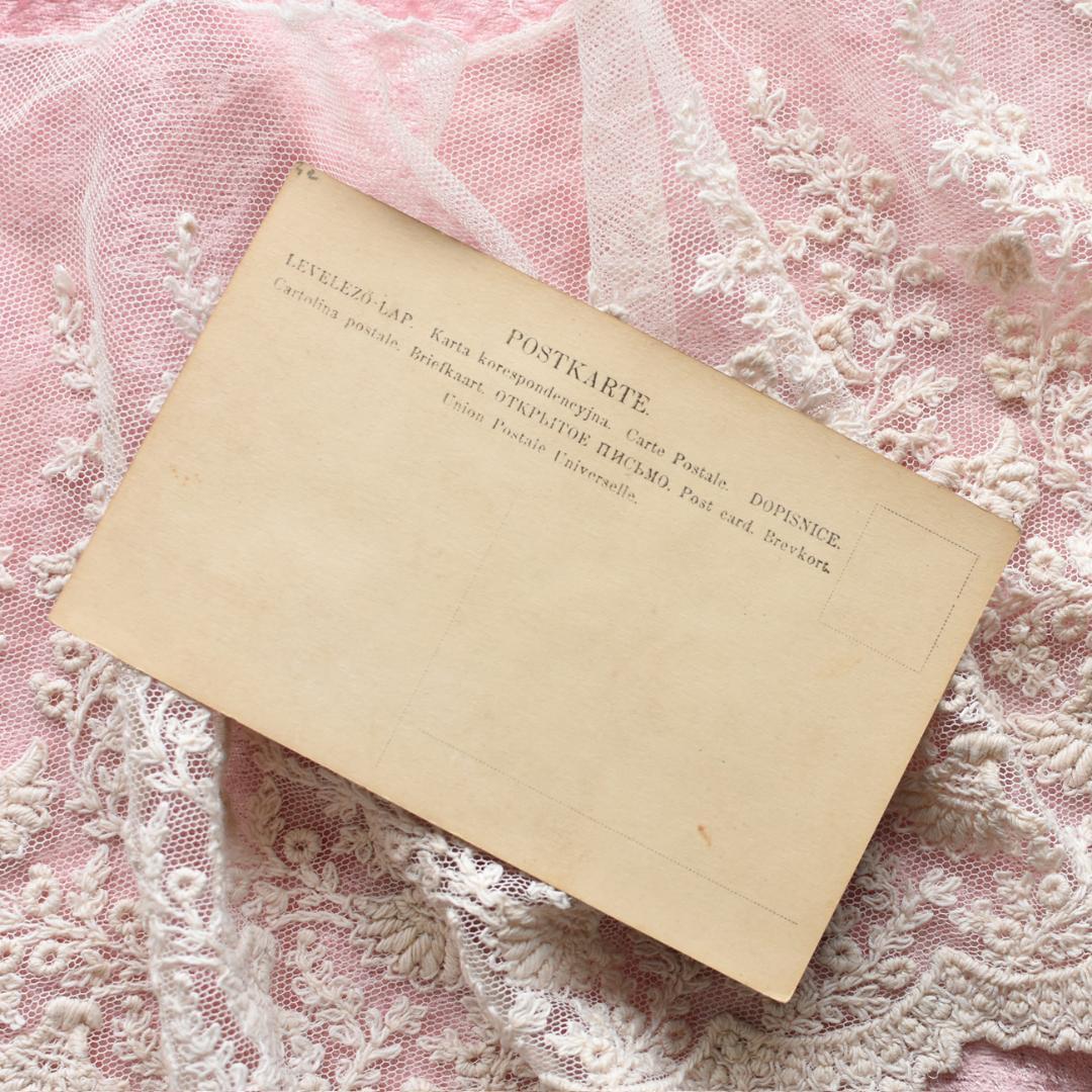 *アンティークポストカード　ヴィーナスのような妖艶な少女*