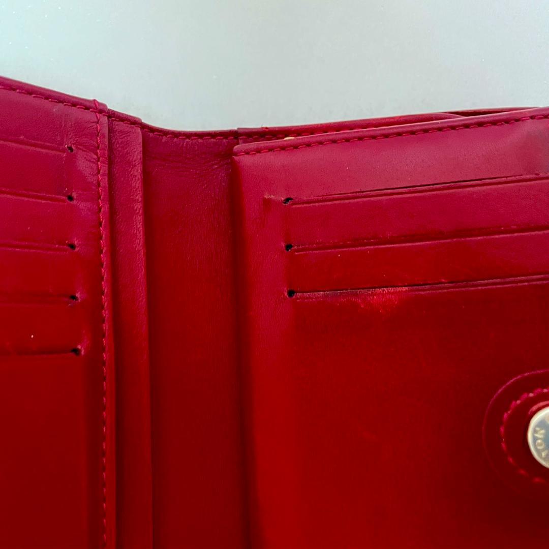 LOUIS VUITTON ヴィトン ヴェルニ ポルトフォイユ ヴィエノワ 赤系