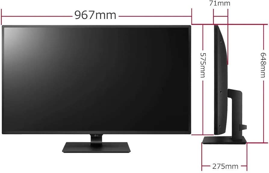 LG 42.5インチ モニター 43UN700-B 4k HDR　美品