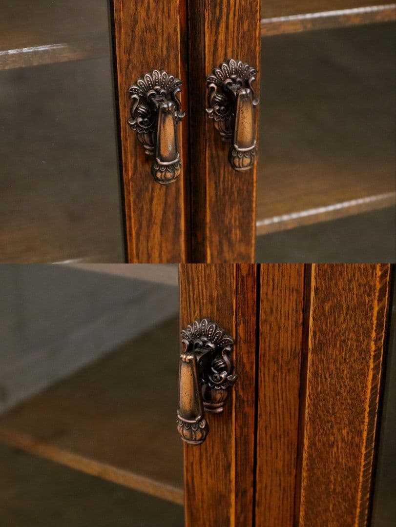 高級 三越家具【ブルージュ】オーク材 サイドボード・キャビネット・飾り棚