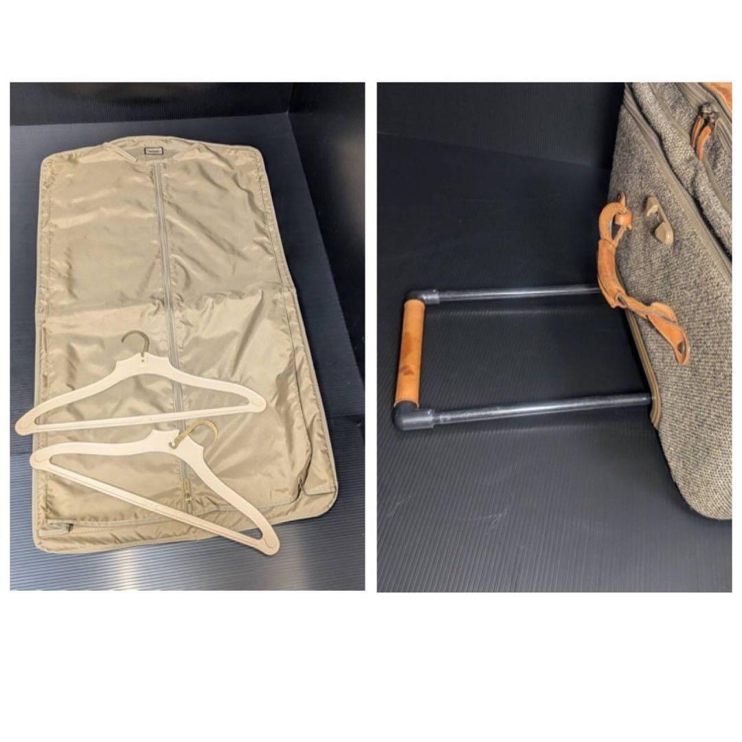 希少サイズ ハートマン ツイードキャリーケース 2輪 拡張機能付 大容量 レア