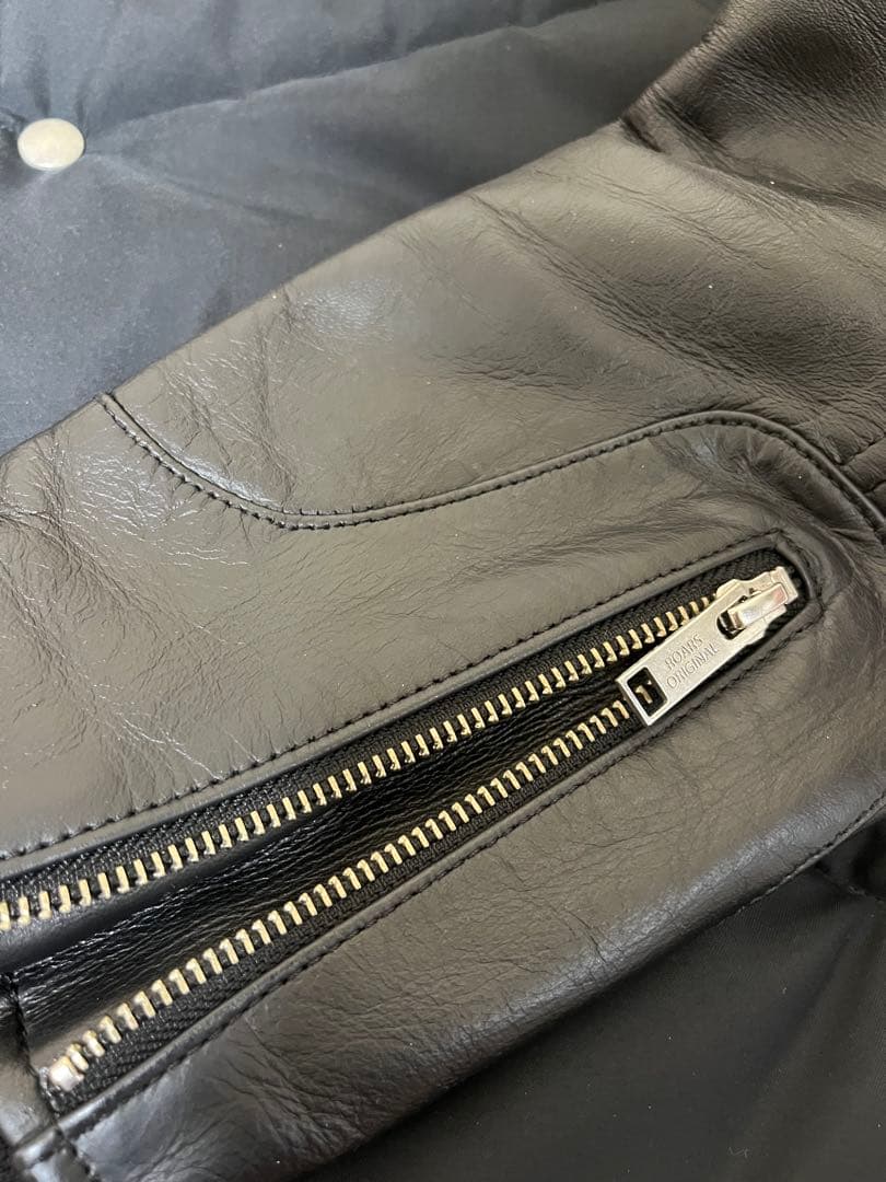 ROARS ORIGINAL ベストレザーシャーリング革袖 希少モデルMサイズ