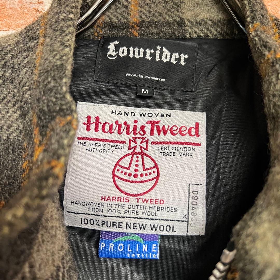 ローライダーxハリスツイード　シングルライダースツイードチェックジャケット