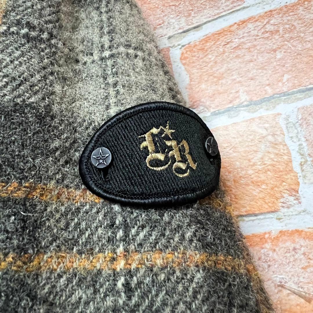 ローライダーxハリスツイード　シングルライダースツイードチェックジャケット