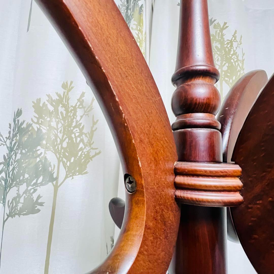 ニチハン　アンティーク　コートハンガー　ハンガーポール　木製