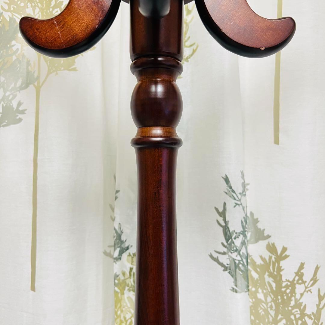 ニチハン　アンティーク　コートハンガー　ハンガーポール　木製