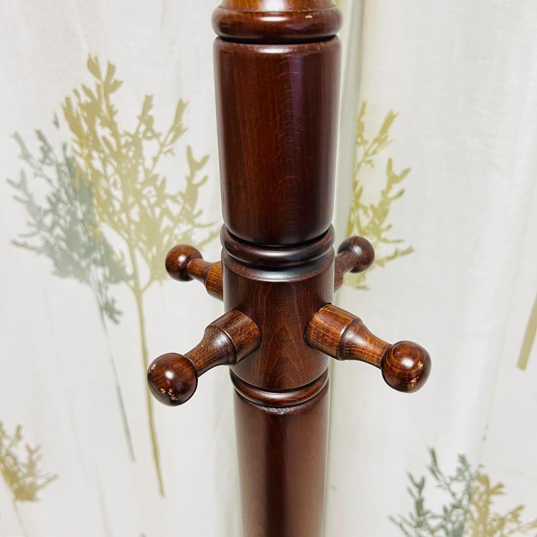 ニチハン　アンティーク　コートハンガー　ハンガーポール　木製