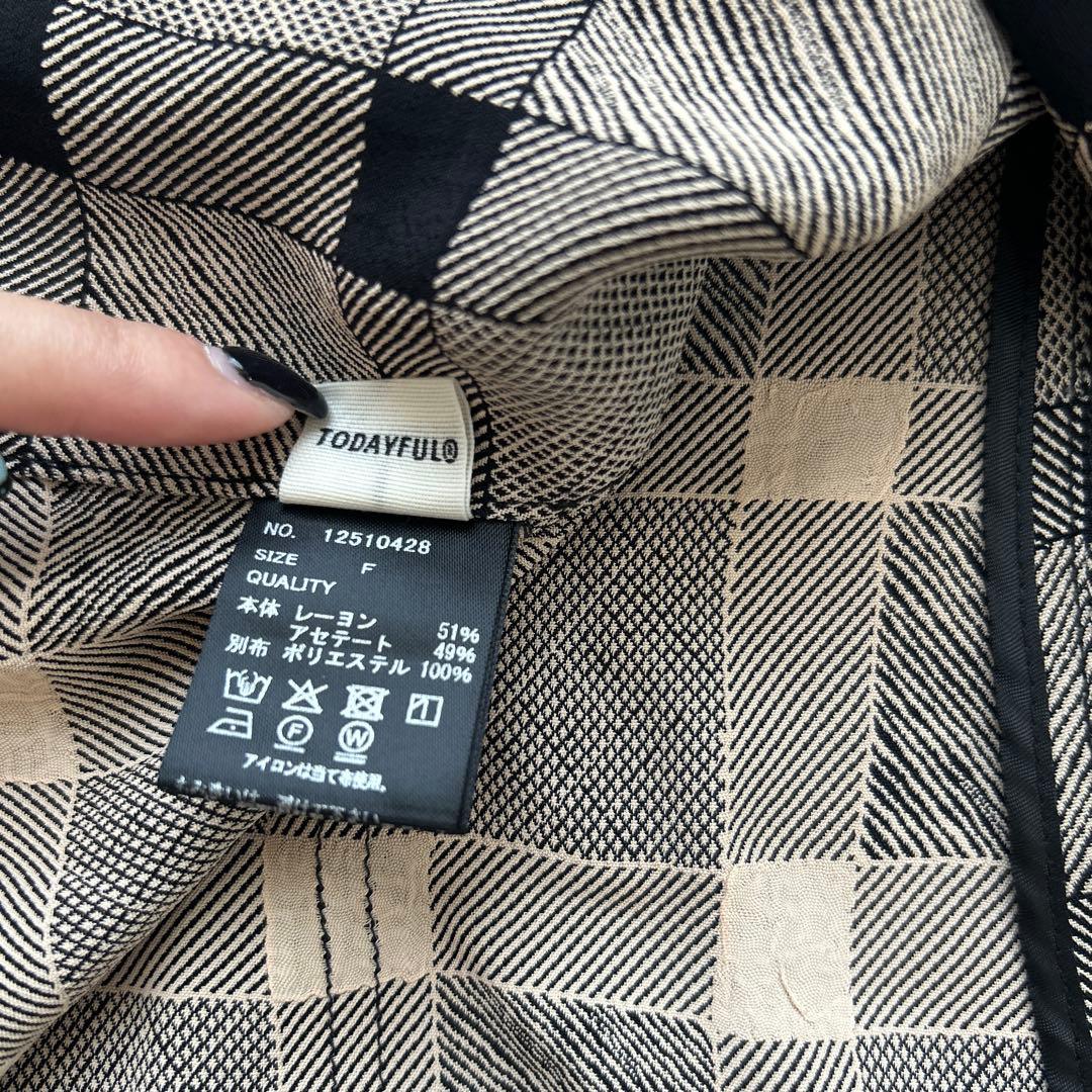 トップス TODAYFUL Halterneck Checkjacquard Tops