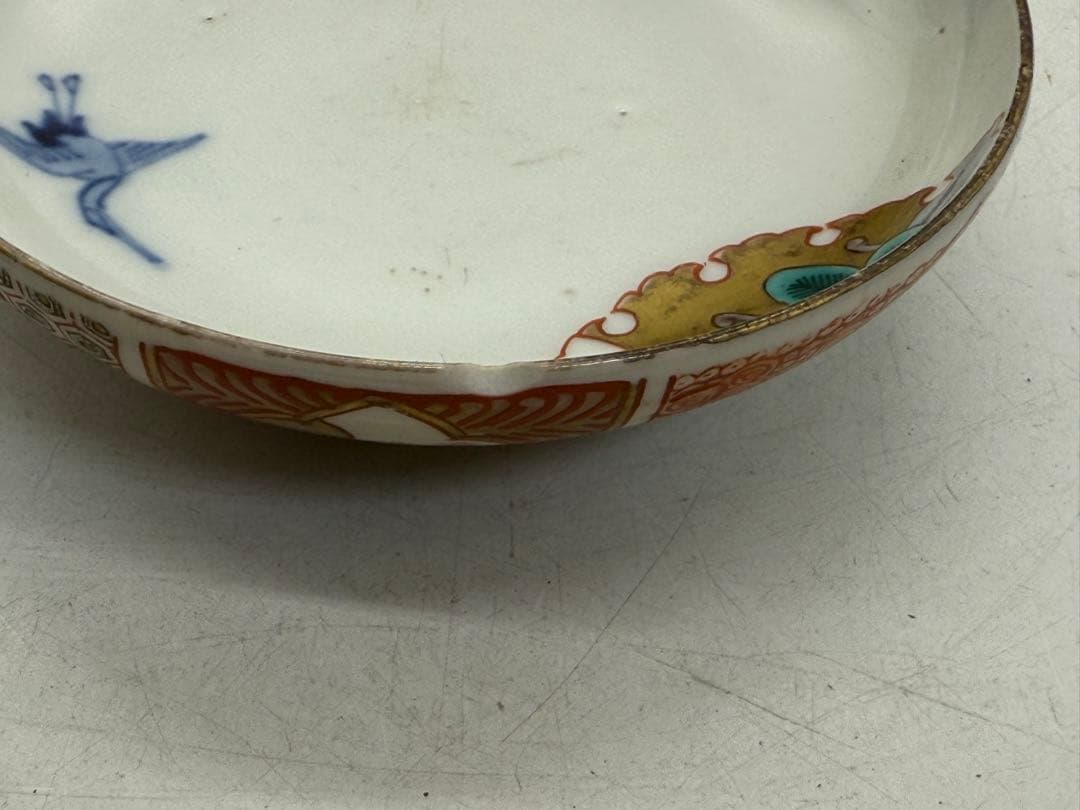 江戸　伊万里錦絵蓋茶碗5点② アンティーク　送料込み251112