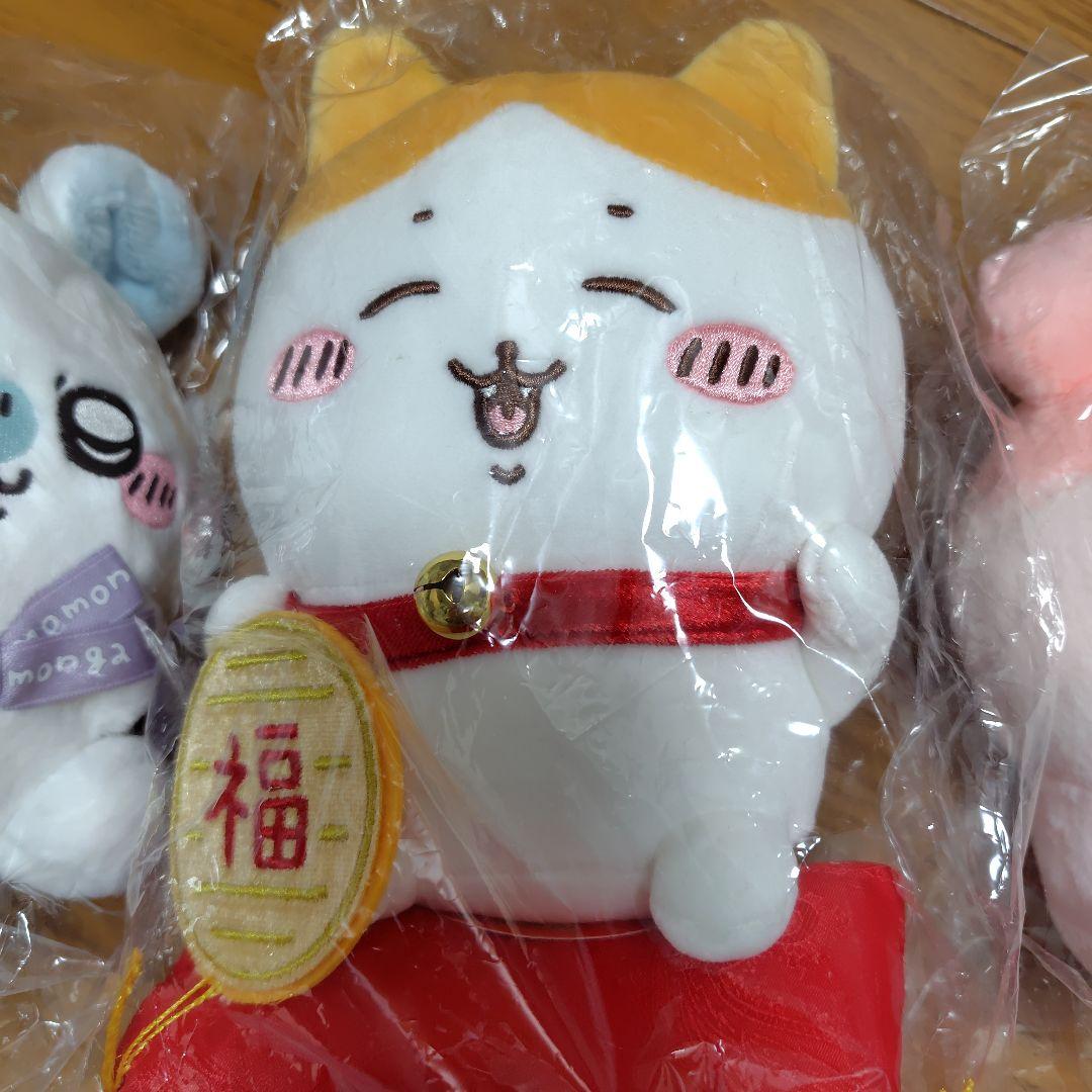 招福ハチワレ 東京みやげお座りぬいぐるみ セット