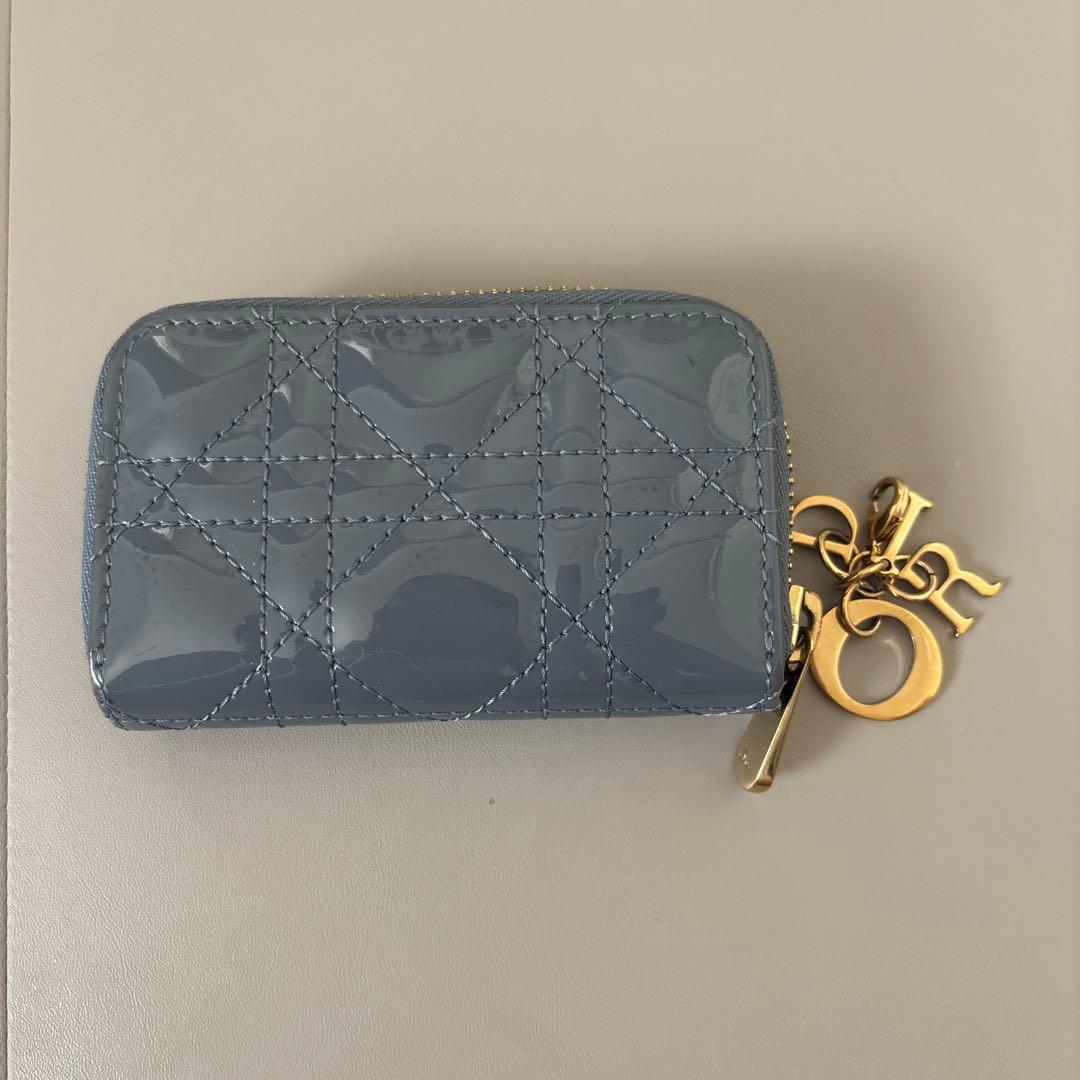 DIOR クリスチャンディオール カナージュケース　ブルー