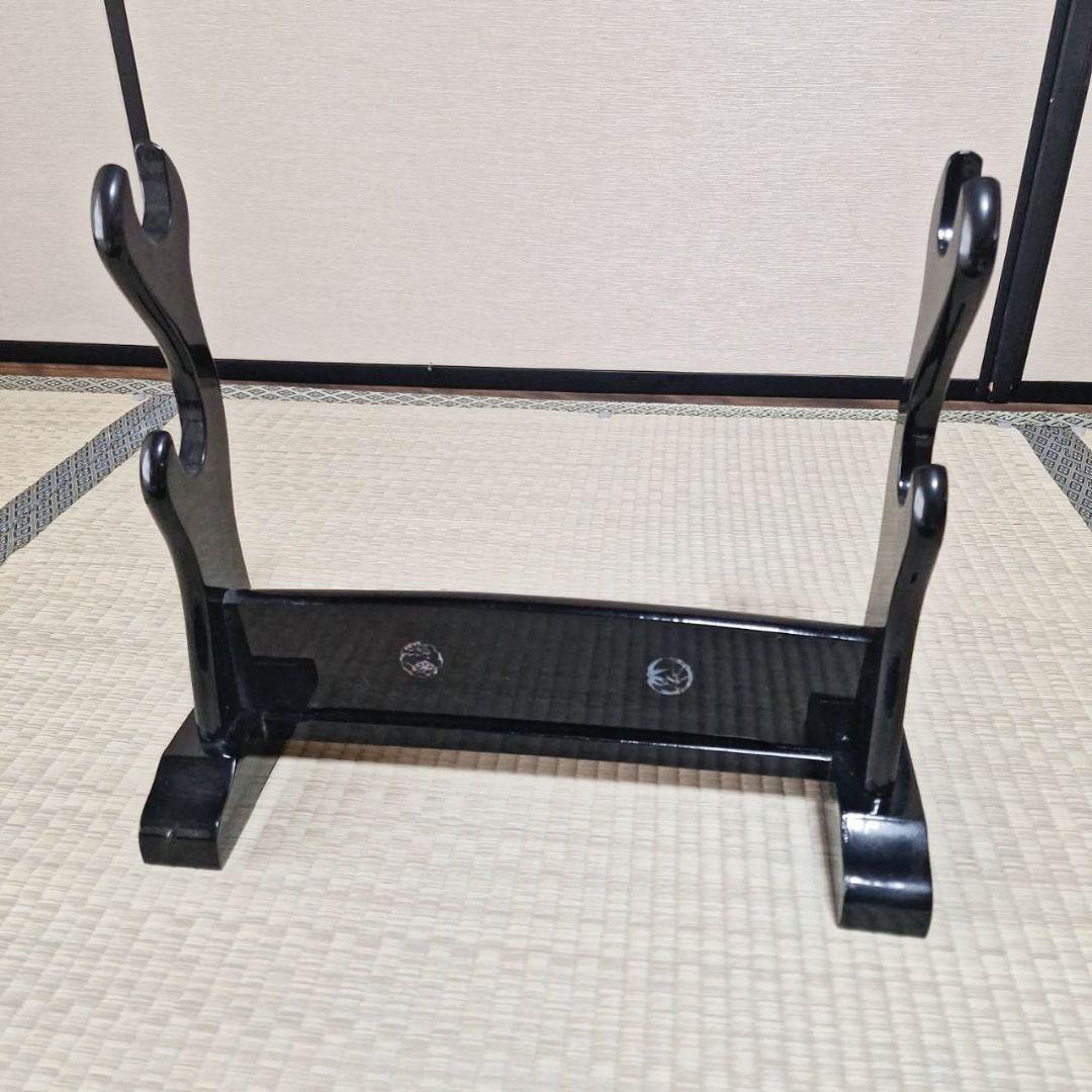 希少　高級　模造刀　藤原兼房　大小二振り　刀掛け付き